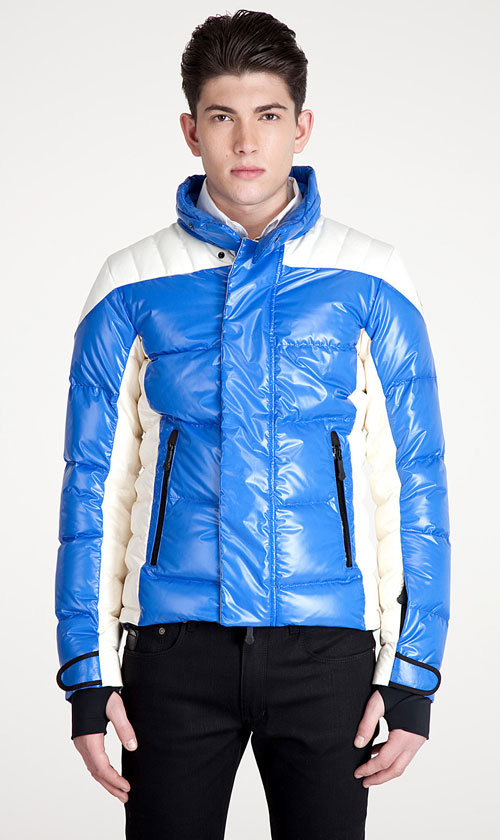 Doudoune Moncler Ski Homme Bleu/Blanc